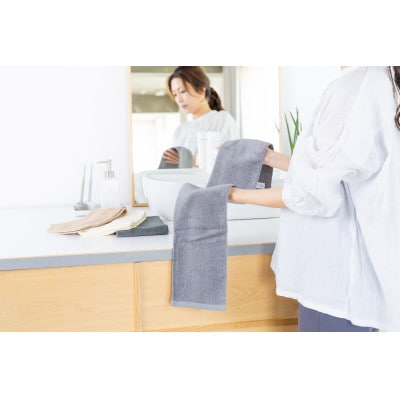 フェイスのハンブンタオル4枚セット(モカ)