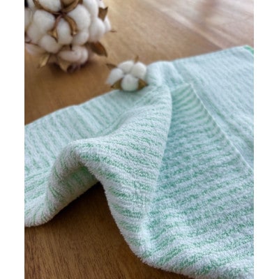 泉州タオル　透かし織りボーダータオル『くすみカラー』5色10枚セット!