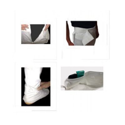 【糸よし】腹当兼用ズボン型股引 (黒) 3Lサイズ