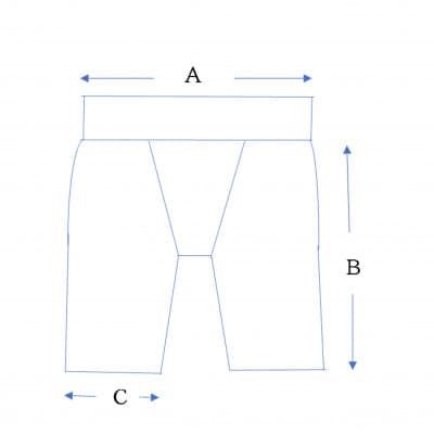 【糸よし】腹当兼用ズボン型半股引 (白)LLサイズ
