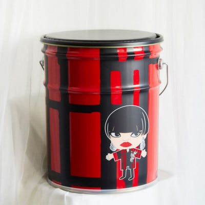 コシノジュンコ 縦柄 (レッド)クッション付き