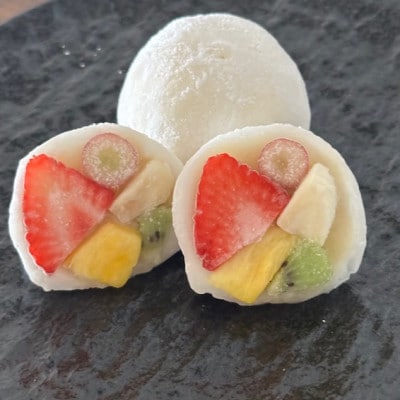 【冷凍6個入り】フルーツ専門店が作るフルーツミックス大福2種セット(白あん・クリーム)【配送不可地域：離島】