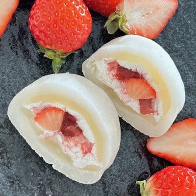 【冷凍6個】フルーツ専門店が作るイチゴクリーム大福【配送不可地域：離島】