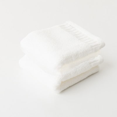 レイユールフェイスタオル2枚組(ピュアホワイト)