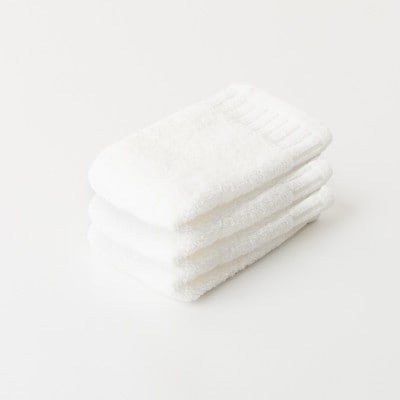 レイユールハンドタオル3枚組(ピュアホワイト)