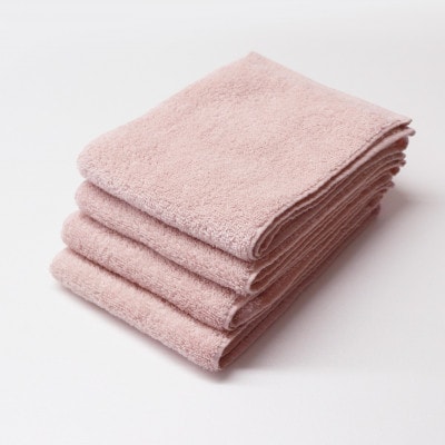 フェイスのハンブンタオル4枚セット(ピンク)