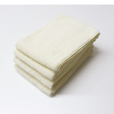 フェイスのハンブンタオル4枚セット(アイボリー)