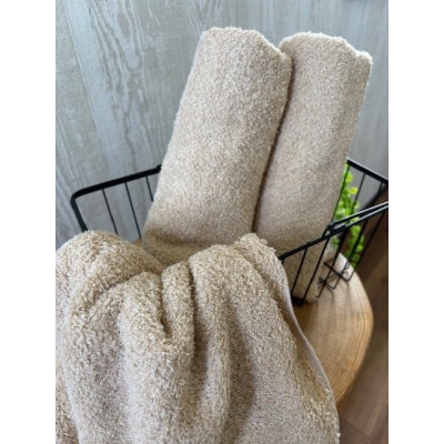 泉州タオル　ホテル仕様カラータオル≪ベージュ≫同色3枚セット