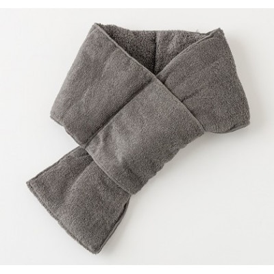 首元ホカホカ ネックウォームマフラー(ダークグレー)