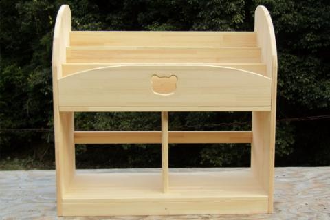 手作り木製 絵本棚 幅80cm【007A-045】