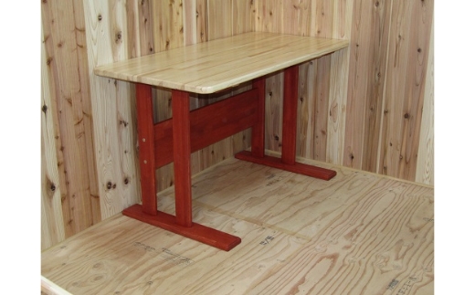 手作り 木製 ダイニングテーブル ※お届け不可地域あり【007A-055】