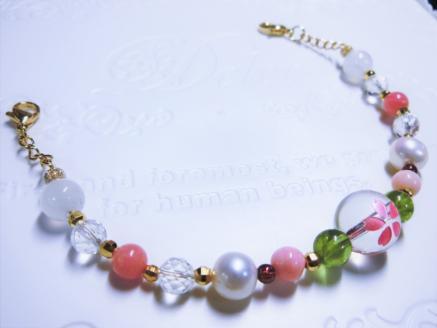 オリジナル根付・羽織紐セット 「葉桜の咲く頃」【007B-060】