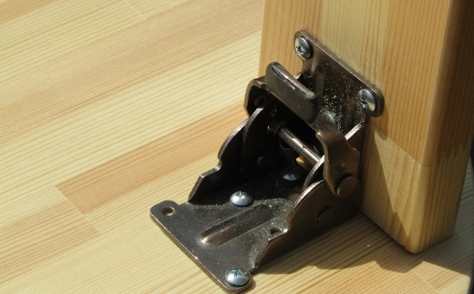 手作り木製 ちゃぶ台 脚折れ金具仕様【007B-063】