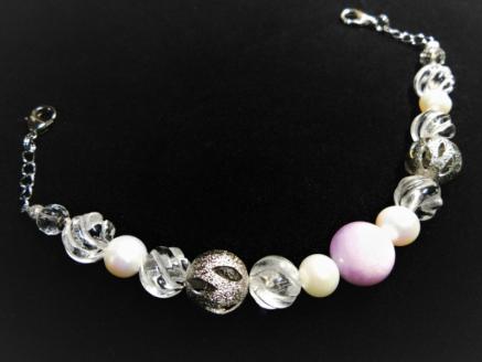 オリジナル根付・羽織紐セット 「純白のプライド」【007B-079】