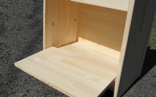 手作り木製ままごとキッチン 素材色 KHM-C【007B-088】