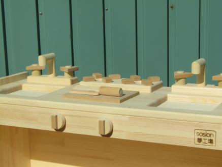 手作り木製 ままごとキッチン KBL-W素材色バージョン【007B-093】