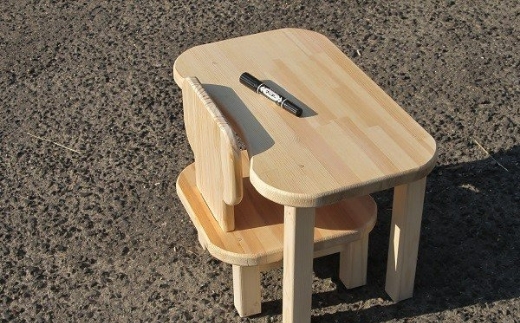 手作り 木製 お子様用、机・いすセット Ver.1 Sサイズ【007B-094】