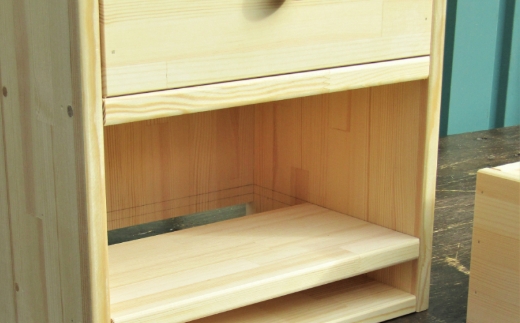 手作り 木製 キャビネット 5段【007B-107】