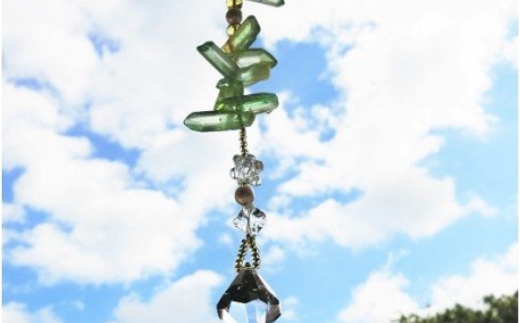 オリジナル天然石サンキャッチャー「Fairy blink～妖精の瞬き～」【007C-051】