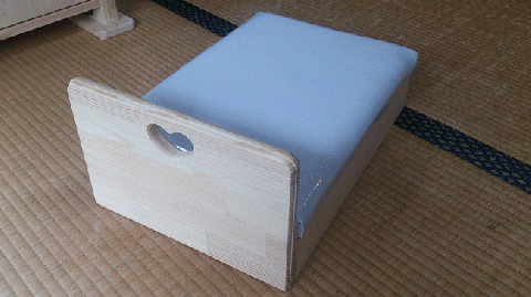 手作り木製 お人形用ベッド【007C-071】