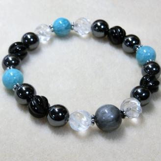 天然石ブレスレット 「未来への羅針盤」【007C-078】