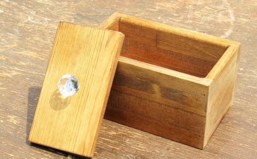 手作り 木製 マスク ストッカー クリスタル ノブ 仕様【007D-064】