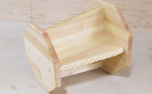 手作り木製 正座用補助椅子高さ 25ｃｍ【007D-065】