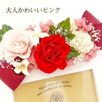 プリザーブドフラワー フラワーフォトフレーム【023D-007】