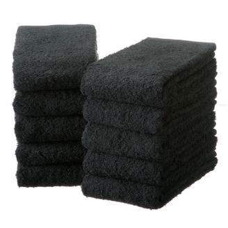 【泉州タオル】肌触りが自慢のデイリーユースフェイスタオル チャコールグレー 10枚 ※お届け不可地域あり【039D-242】