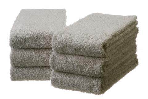 【泉州タオル】吸水力と肌触りが自慢のデイリーユースロングタオル ライトグレー6枚 ※お届け不可地域あり【039D-160】