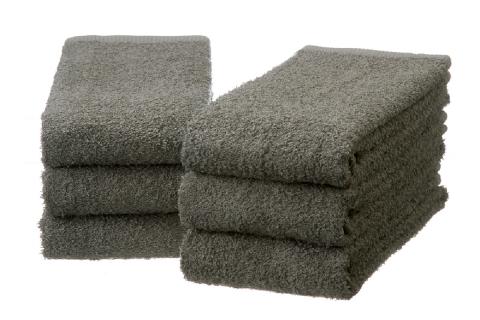 【泉州タオル】吸水力と肌触りが自慢のデイリーユースロングタオル グレー6枚 ※お届け不可地域あり【039D-182】