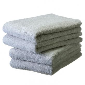 【泉州タオル】吸水力と肌触りが自慢のデイリーユースバスタオル ライトグレー 4枚 ※お届け不可地域あり【039D-263】