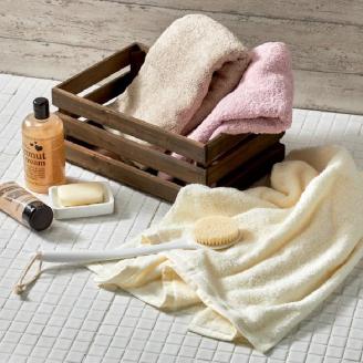 【泉州タオル】甘撚り カラーバスタオル オフホワイト3枚 ※お届け不可地域あり【039D-194】