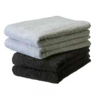 【泉州タオル】吸水力と肌触りが自慢のデイリーユースバスタオル ライトグレー・チャコールグレー 4枚 ※お届け不可地域あり【039D-261】