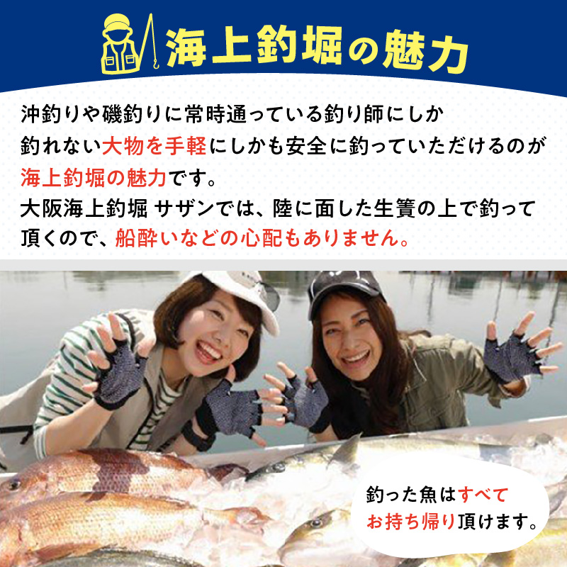 泉南・樽井漁港】釣掘りサザン 一日利用回数券【044A-002】: 泉南市ANAのふるさと納税