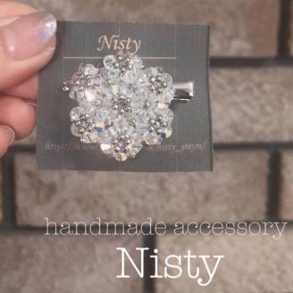 フラワーブローチ【046D-007】