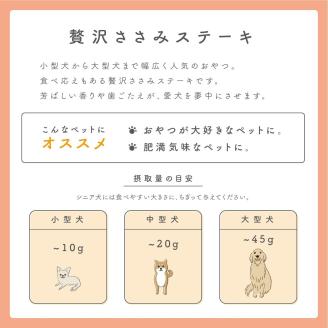 ペットフード研究所 国産無添加 贅沢ささみステーキ500g【078D-071】