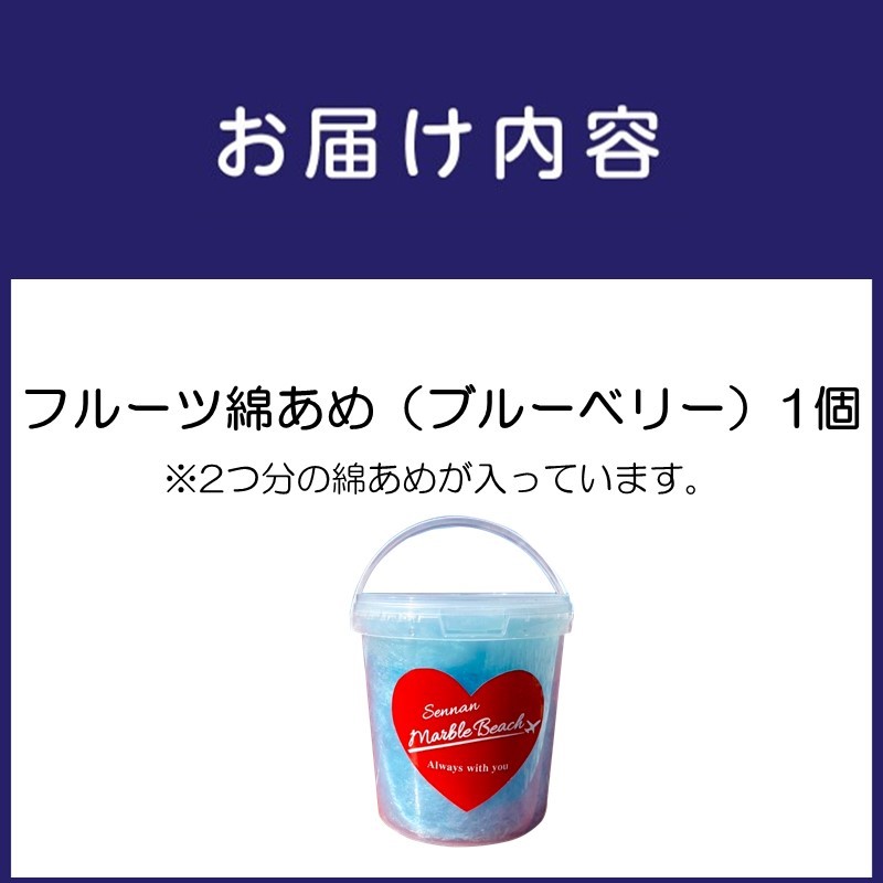 果物でつくった綿あめ ブルーベリー【088E-006】