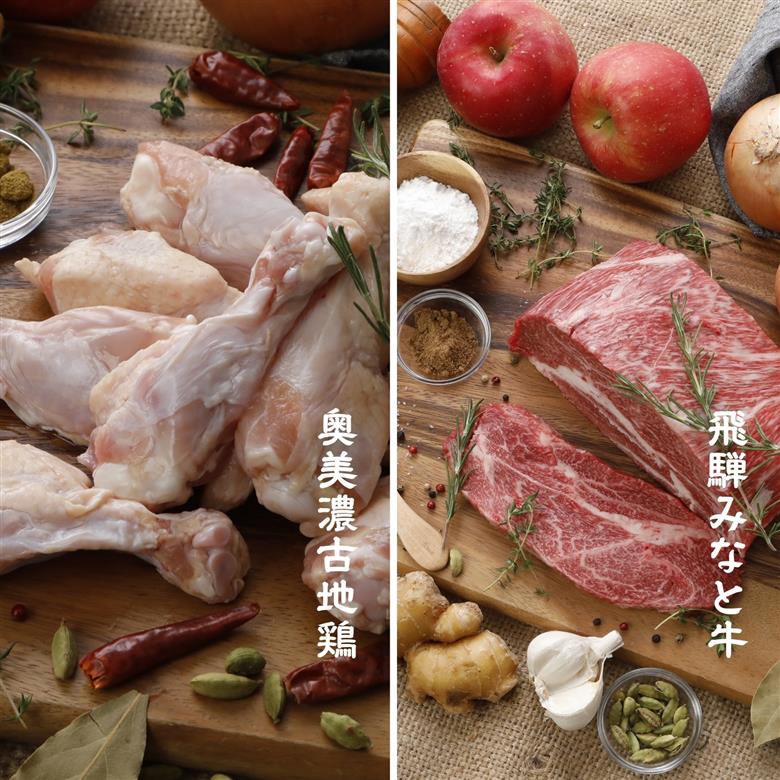 【ギフト仕様】ゆるっとグルテンフリーカレー ビーフ（中辛）チキン（辛口） 合計8食セット【092D-006】