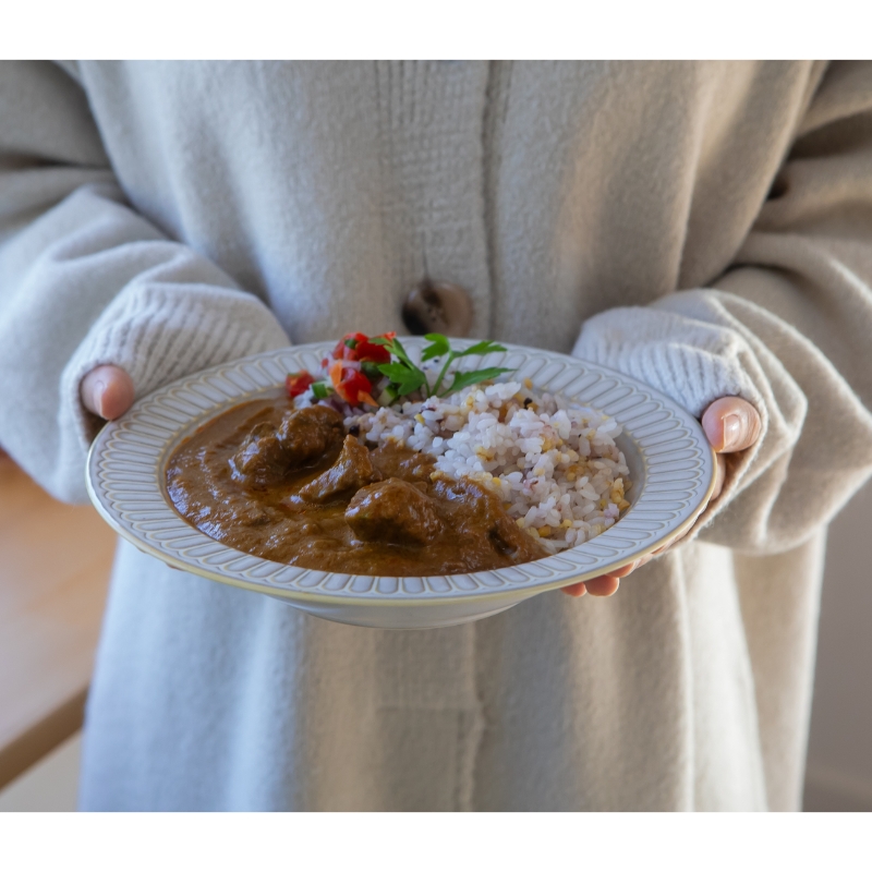 【自家用 化粧箱なし】妊婦さんたちのために野菜とフルーツで作ったビーフカレー 9食セット【092D-028】