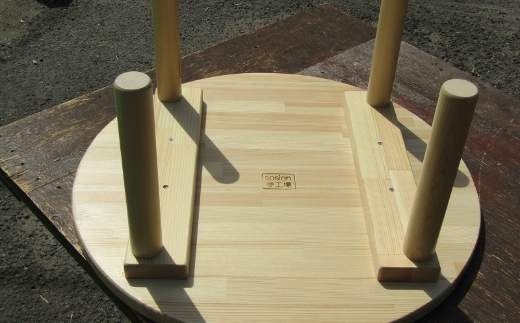 手作り木製 ちゃぶ台【007B-062】