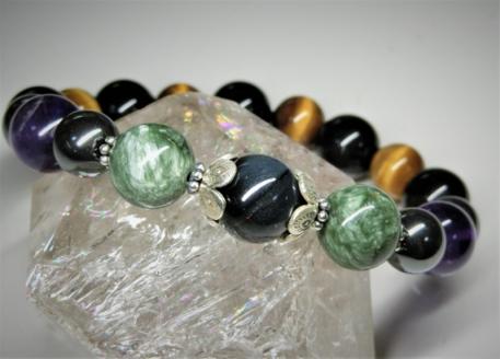 天然石ブレスレット「五常の教え」【007B-064】