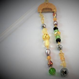 天然石簪（かんざし）「雷光の轟輝（とどろき）」【007B-073】