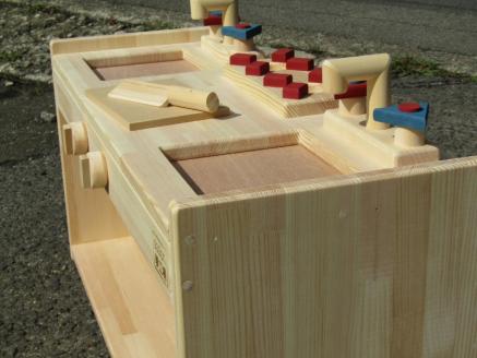 手作り木製 ままごとキッチン KBL-W【007B-092】