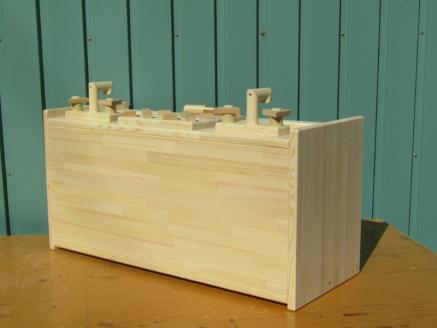 手作り木製 ままごとキッチン KBL-W素材色バージョン【007B-093】