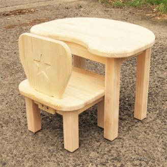 手作り 木製 お子様用 、 机 ・ いす セット Ver.2 Mサイズ【007B-106】