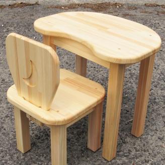 手作り 木製 お子様用 、 机 ・ いす セット Ver.2 Lサイズ【007B-114】