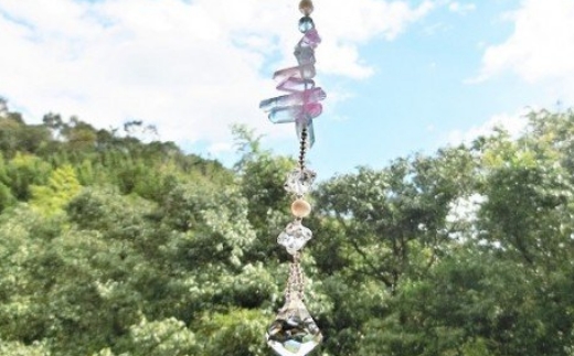 オリジナル天然石サンキャッチャー「Angel light～天使の光～」【007C-050】