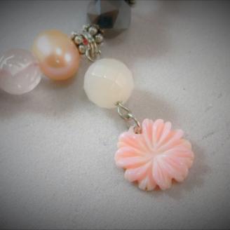 天然石ブレスレット「幸運の石」（本翡翠～ジェダイト）D【007C-082】