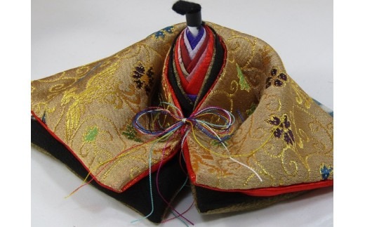 身近に置けるかわいい箱雛お花付きE【007C-092】